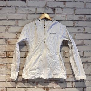 Eddie Bauer White Rain Jacket wind breaker coat